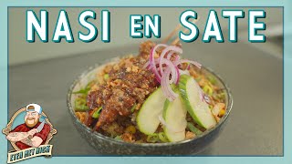 NASI MET JAVAANSE SATE  EtenmetNick  How to [upl. by Luy]