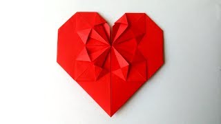 Corazón de Papel Origami  Origami Heart [upl. by Aivul466]