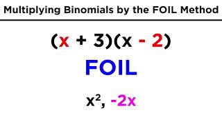 Multiplying Binomials by the FOIL Method [upl. by Ennaj]