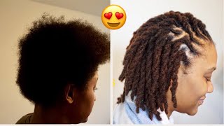 STARTING INSTANT LOCS WITH PERMANENT EXTENSIONS [upl. by Laryssa]