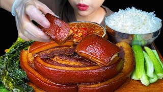 Braised Pork Belly  MUKBANG SOUNDS [upl. by Yentihw]