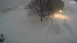 6 FEET OF SNOW TIMELAPSE [upl. by Rossie]