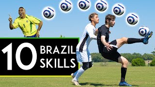 TOP 10 BRAZILIAN SKILL MOVES [upl. by Oicram442]