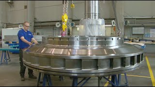 The Largest Hydroelectric Turbine Manufacturing And Assembly Process Ive Ever Seen [upl. by Dowdell169]