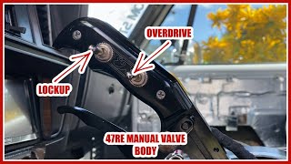 How To Install Lockup amp Overdrive Switches  47re Transmission Manual Valve Body [upl. by Dawna]