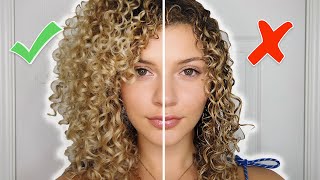 CURLY HAIR STYLING MISTAKES TO AVOID  TIPS FOR VOLUME AND DEFINITION AIRDRY [upl. by Nairod659]