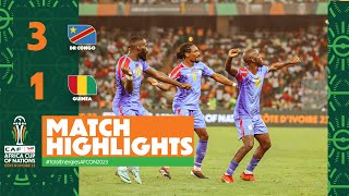 HIGHLIGHTS  DR Congo 🆚 Guinea  TotalEnergiesAFCON2023  Quarter Finals [upl. by Sclater]