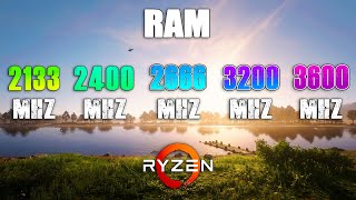 2133MHz vs 2400MHz vs 2666MHz vs 3200MHz vs 3600MHz RAM on Ryzen [upl. by Maiga]