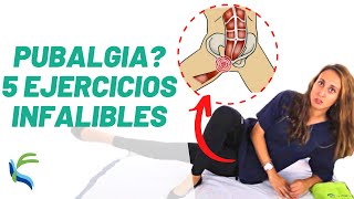 Tratamiento para la PUBALGIA 5 EJERCICIOS para quitar el dolor  Fisiolution [upl. by Cyrillus]