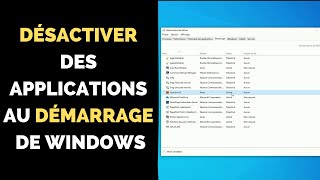 Comment désactiver des programmes au démarrage de Windows 10 [upl. by Inalaek368]