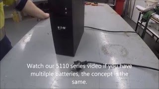 Changing Batteries Eaton 5S UPS [upl. by Icul89]