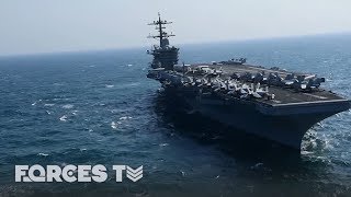 When An Aircraft Carrier Goes To War  Forces TV [upl. by Fernas]