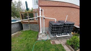 Récupération deau de pluie Intro  Rain water harvesting system DIY [upl. by Suiravad]