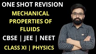 Mechanical Properties of Fluids  Revision series  Part 01  Class 11th phyiscs [upl. by Jacynth]