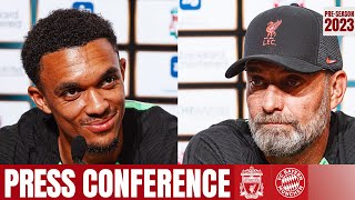 AlexanderArnold amp Klopp press conference  Vicecaptaincy Bayern Munich amp more [upl. by Omura]