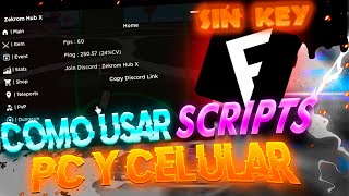 FLUXUS SIN KEY  COMO USAR SCRIPTSHACKS EN ROBLOX PC Y CELULAR 2024 [upl. by Standing]