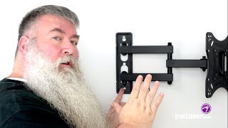 InstallerParts Episode 18  Full Motion SwivelTilt TV Mount Installation [upl. by Mikkanen]