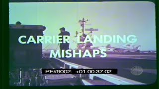 US NAVY AIRCRAFT CARRIER LANDING MISHAPS amp CRASHES Training Film 9002 [upl. by Kreindler]