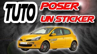 TUTO comment poser un sticker how to put sticker or decal [upl. by Rustin]