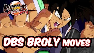 Dragon Ball FighterZ  DBS Broly Moves Combos Dramatic DLC8 [upl. by Parris649]