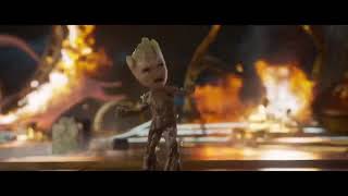 Guardians of the Galaxy Vol 2 opening scene Baby Groot dance [upl. by Ardnikat944]