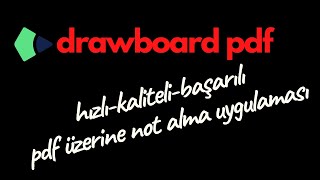 Pdf üzerine harika bir not alma uygulaması quotDrawboard PDFquot [upl. by Benyamin104]