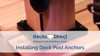 How to Mount and Install Deck Post Anchors [upl. by Reiners]