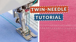 TwinNeedle Success Master Hemming Knits On A Sewing Machine [upl. by Tehcac]