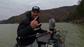 December Bass Fishing Watauga Lake [upl. by Silohcin]