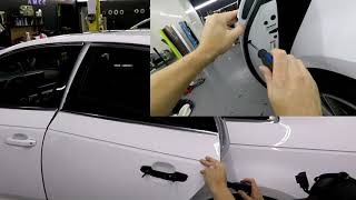 2018 Audi A4 S Line Door Handle Removal POV [upl. by Eizeerb209]