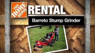 Barreto Stump Grinder  The Home Depot Rental [upl. by Beyer800]