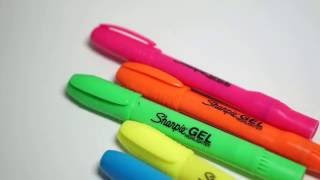 Review Sharpie Gel Highlighters [upl. by Asatan]