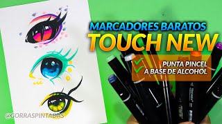 ยก MARCADORES PUNTA PINCEL Y BARATOS  REVIEW TOUCH NEW [upl. by Max]