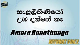 Salalihiniyo Numba Danne Na  Amara Ranathunga Karaoke version without voice [upl. by Tiny]