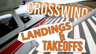 Crosswind Landings amp Takeoff  Prep for PPL Checkride [upl. by Ogram]