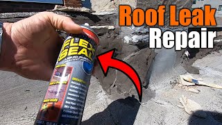 How To Fix A Roof Leak With Flex Seal  THE HANDYMAN [upl. by Suez]