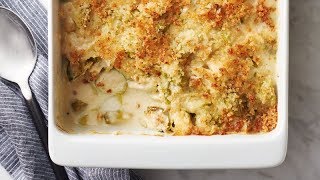 Cheesy Brussels Sprouts Casserole  Betty Crocker Recipe [upl. by Barthol444]