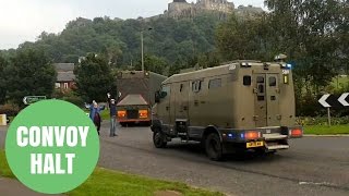 Protestors Stopping Nuclear Convoy By Jumping In Front Of Trucks [upl. by Caesar]