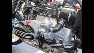 1983 BMW R100RS Install Carburetors Cables And Air Box [upl. by Mosenthal378]