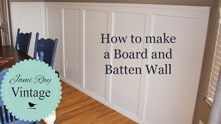 How to do a Board and Batten Wall [upl. by Ainitsirk]