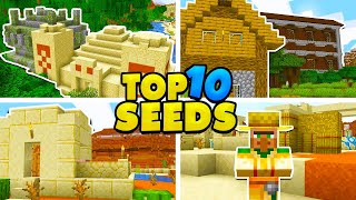 TOP 10 BEST SEEDS for MINECRAFT 1165 Minecraft Java Edition Seeds [upl. by Allyn]