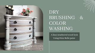 Dry Brushing and Color Washing layered paint finish [upl. by Sanyu]