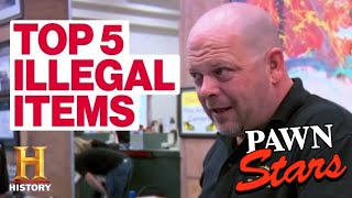 Pawn Stars 5 SUPER RARE ILLEGAL ITEMS  History [upl. by Prakash]