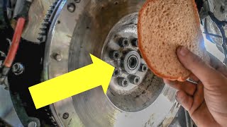 Pilot Bearing Removal Using BREAD  Jeep Wrangler [upl. by Hasseman]