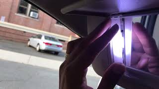 How to change LED Vanity Mirror Lights in sun visor [upl. by Marcela]