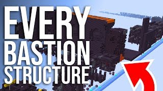 Every Structure and Treasure Room in the Bastion Remnants Minecraft 116 [upl. by Nannoc]