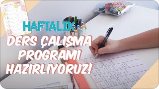 Ders Çalışma Programımı Nasıl Hazırlıyorum  Haftalık Program Hazırlama 📅 [upl. by Roanne]