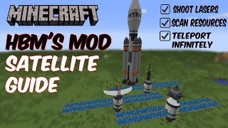 How to Use Satellites in Minecraft  HBMs Mod SATELLITE GUIDE  XENIUM Resonator Satellite [upl. by Nwahser]