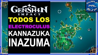 Todos los Electroculus de Kannazuka  Inazuma  Genshin Impact [upl. by Arammahs476]