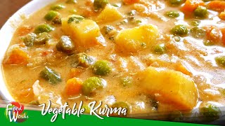 Vegetable Kurma Recipe  Vegetable Coconut Curry Recipe  How To Make Veg Kurma  Foodworks [upl. by Lerak]